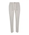 Eleventy Trousers With Back Pockets And Button Detail In Gray