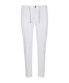 Eleventy Drawstring Waist Casual Pants In White