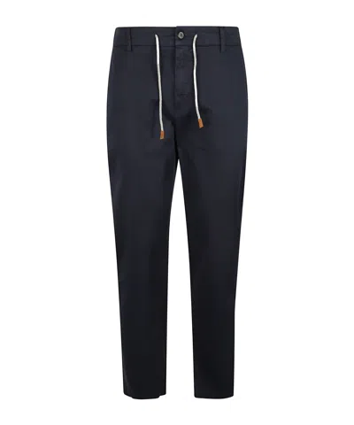 ELEVENTY DRAWSTRING-WAIST CHINO TROUSERS