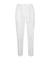 Eleventy Drawstring Waist Pants In White