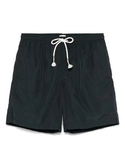 Eleventy Drawstring Waist Swim Shorts In Black