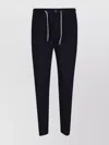Eleventy Drawstring Waist Tapered Leg Trousers With Back Pockets