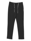 Eleventy Drawstring-waist Track Pants In Black