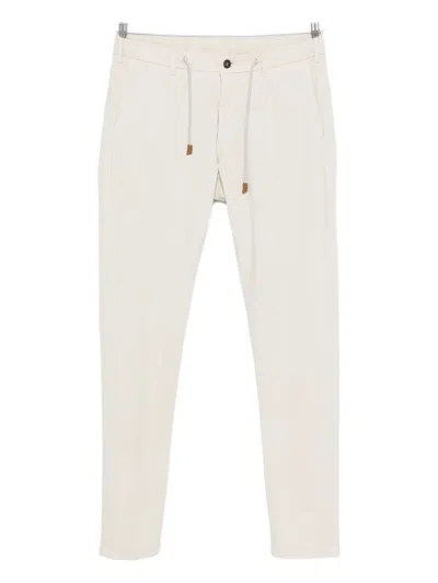 Eleventy Drawstring-waist Trousers In Neutral