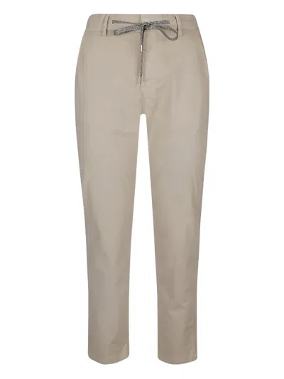 Eleventy Drawstring-waist Trousers In Neutral