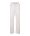 Eleventy Drawstring-waist Trousers In White