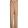 Eleventy Drawstring Waist Virgin Wool Pants In Brown