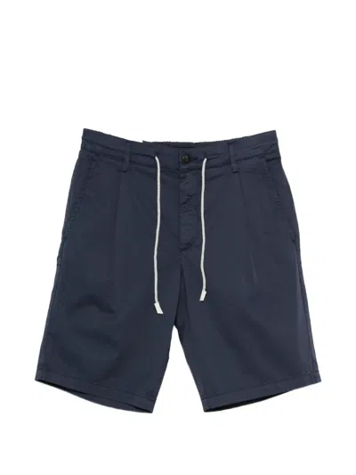 Eleventy Drawstring-waistband Bermuda Shorts In Blue
