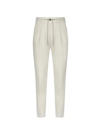 Eleventy Drawstring-fastening Trousers In White