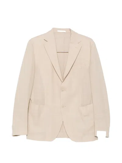 Eleventy Drawstring-waist Suit In Neutral