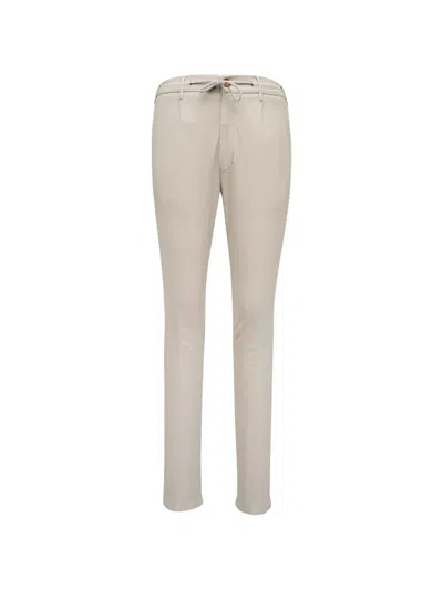 Eleventy Drawstring-waist Trousers In Neutral