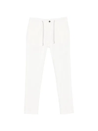 Eleventy Drawstring-waist Trousers In White