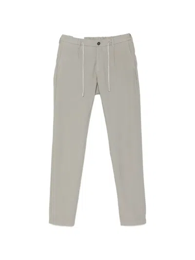 Eleventy Drawstring-waistband Straight-leg Trousers In Animal Print