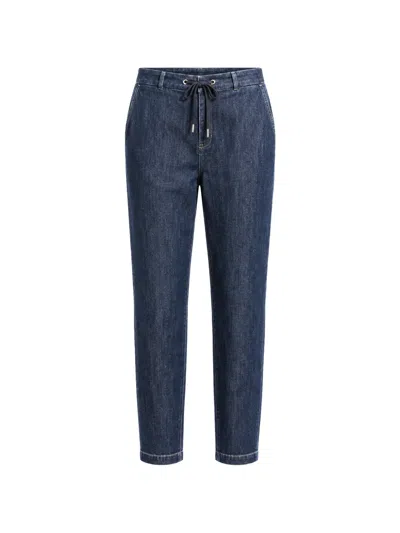 Eleventy Drawstring-waistband Trousers In Blue