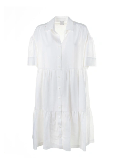Eleventy Dress In Bianco