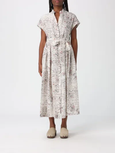 Eleventy Patterned Midi Dress In Neutral