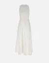 Eleventy Sleeveless Midi Dress In White