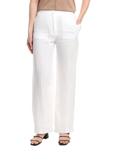 Eleventy Drop-crotched Linen Trouser In Multi