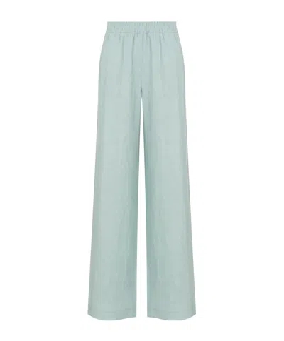 Eleventy Elastic Waist Casual Pants In Green