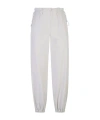 Eleventy Elastic Waist Casual Pants In White