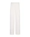 Eleventy Elastic Waist Casual Pants In White