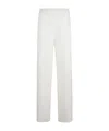 Eleventy Elastic Waist Casual Pants In White