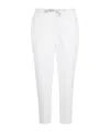 Eleventy Elastic Waist Pants In White