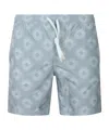Eleventy Elastic Waist Swimming Trunks In Blue