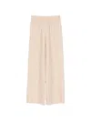 Eleventy Elasticated Linen-viscose Trousers In Neutral