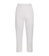 Eleventy Elasticated Straight Trousers In White