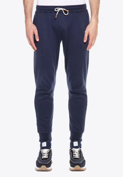 Eleventy Elasticated Track Pants In Blue