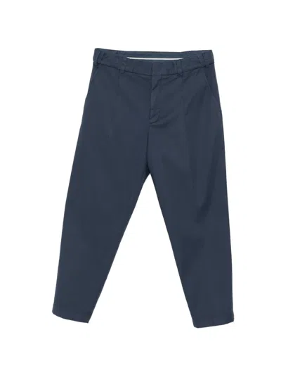 Eleventy Elasticated-waist Trousers In Orange