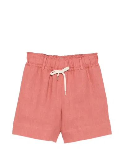 Eleventy Elasticated-waist Shorts In Pink