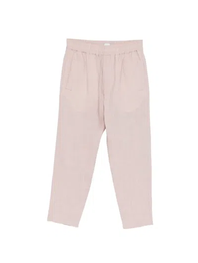 Eleventy Elasticated-waist Trousers In Pink