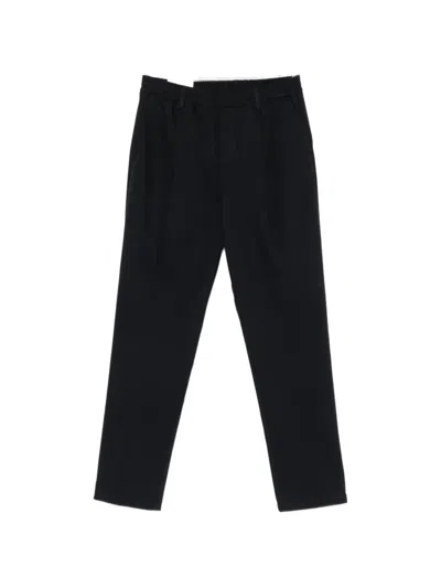 Eleventy Elasticated-waistband Trousers In Black