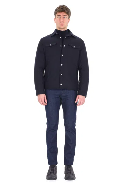 Eleventy Elegantly Tailored Coat For Men - Fw24 Collection In Blue