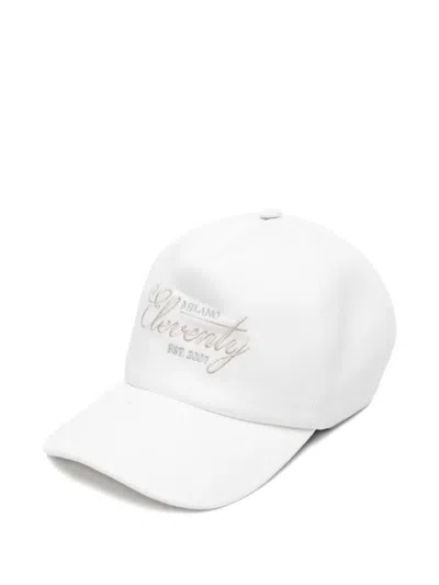 Eleventy Embroidered Baseball Cap In Metallic