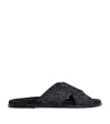 Eleventy Embroidered Crossover Slides