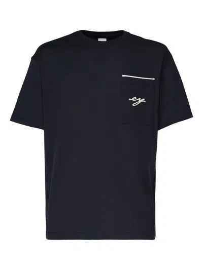Eleventy Embroidered-pocket T-shirt