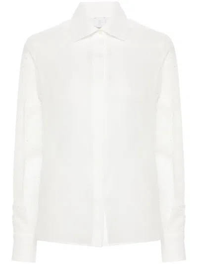 Eleventy Semi-transparentes Hemd In Weiss