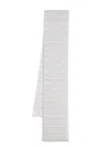Eleventy Fair Isle-intarsia Scarf In Grey