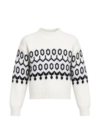 Eleventy Fair Isle Knit Sweater In Neutrals