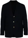 Eleventy Felted Blazer In Blue