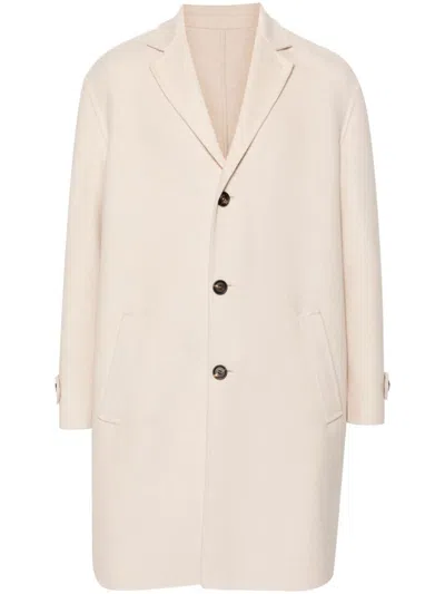Eleventy Felted Coat In Neutrals