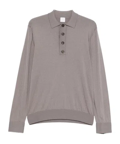 ELEVENTY FINE-KNIT POLO SHIRT