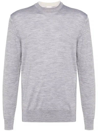 Eleventy Fine-knit Sweater In Grey