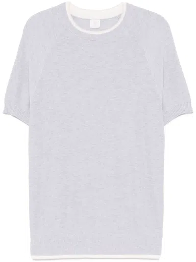 Eleventy Fine-knit T-shirt In Multicolour