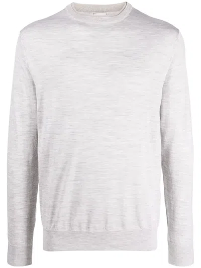 Eleventy Fine-knit Wool-blend Jumper In Grey