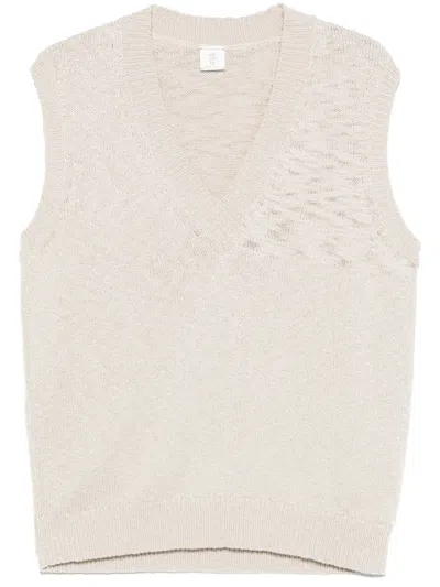 ELEVENTY FISHERMAN'S-KNIT VEST