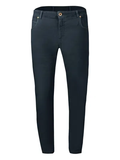 Eleventy Five-pocket Trousers In Blue